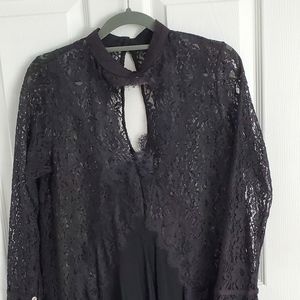 Free People imitation short swing lace dress Sz S